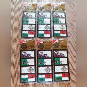 Vintage Harley Davidson Christmas Gift Tags Unopened 6 Packs Of 12 Stickers